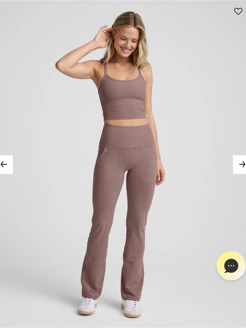 BNWT Beyond Yoga coordinating tank and legging outfit size M